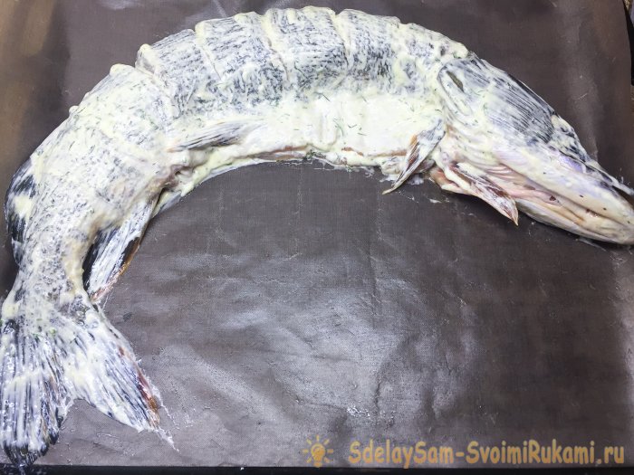 Как вкусно запечь целиком щуку в духовом шкафу