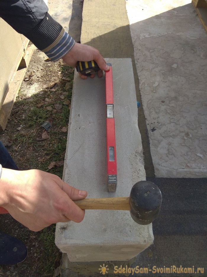 Возведение стен из пеноблоков