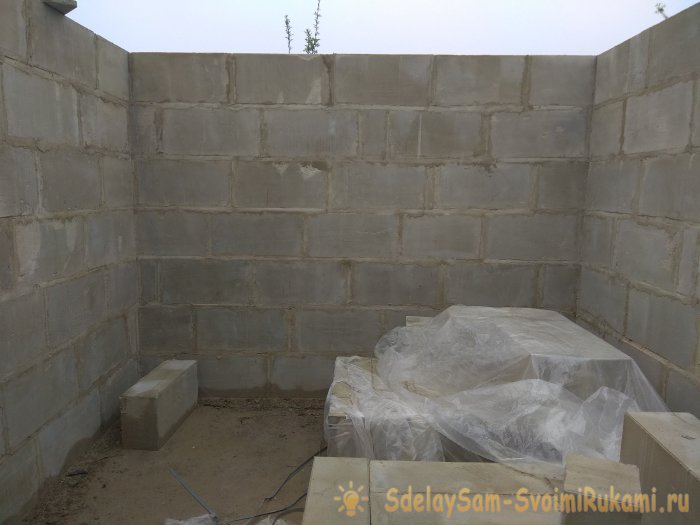 Возведение стен из пеноблоков