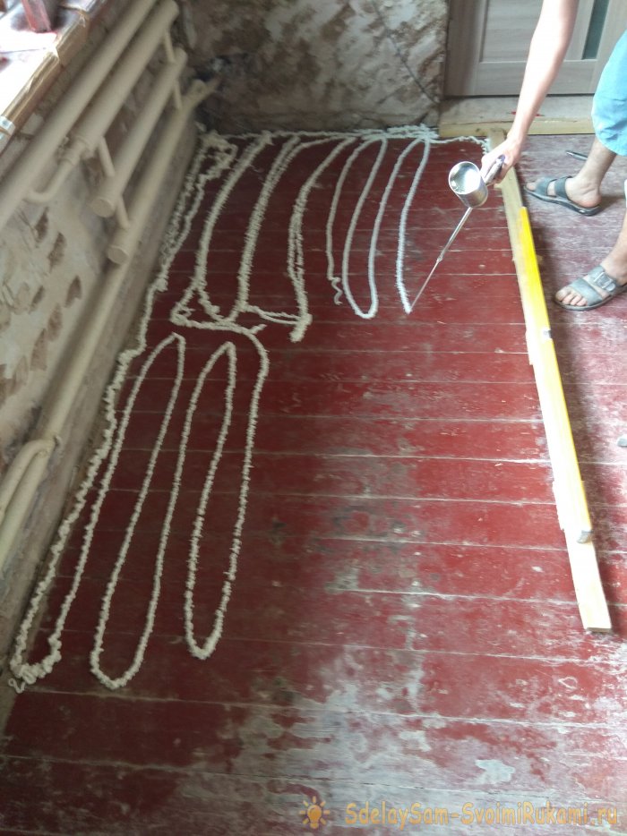 Утепление полов пеноплексом и листами OSB