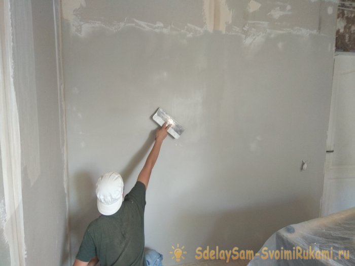 Выравнивание и отделка стен гипсокартоном