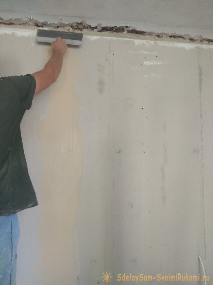 Выравнивание и отделка стен гипсокартоном