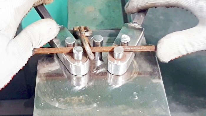 Самодельный ручной станок для гибки цепных звеньев