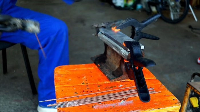 Как сделать наковальню из старого куска рельса