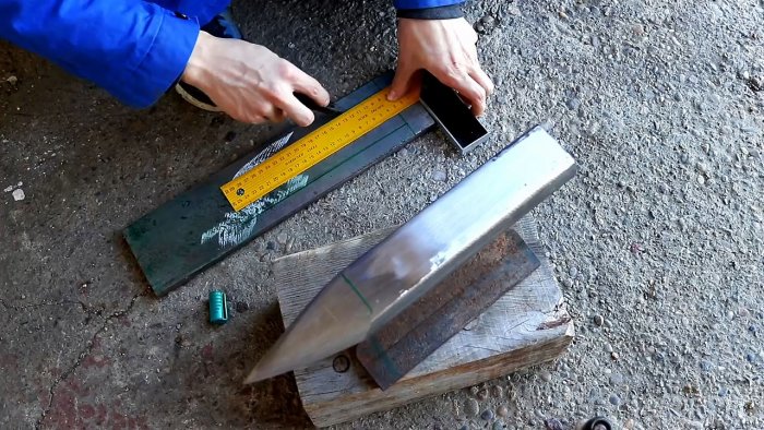 Как сделать наковальню из старого куска рельса