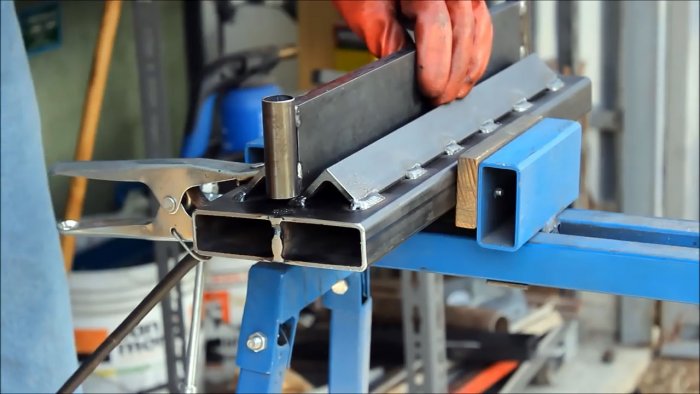 Гибочный штамп для самодельного пресса из домкрата