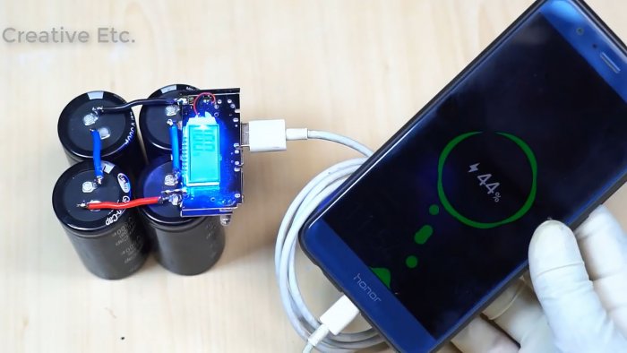 Power bank на супер конденсаторах своими руками