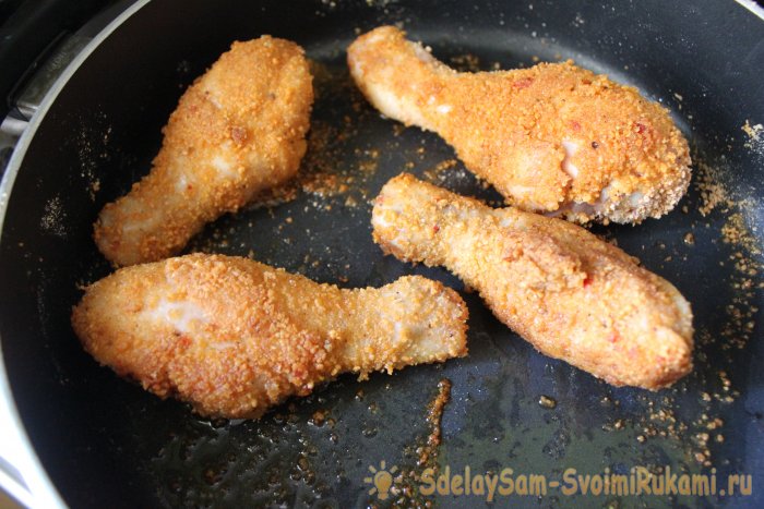 Куриные ножки в хрустящей панировке Как в KFC