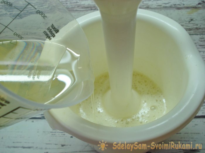 Майонез без яиц на рассоле от зеленого горошка