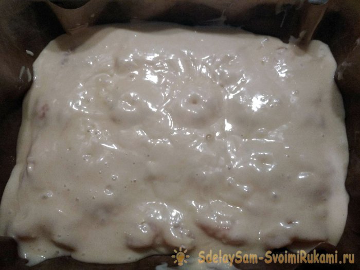 Быстрый и очень сочный пирог с мандаринами