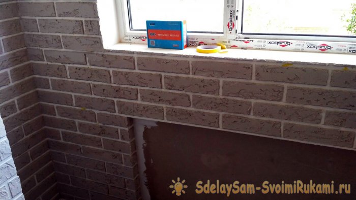 Несложная декоративная штукатурка под кирпич своими руками
