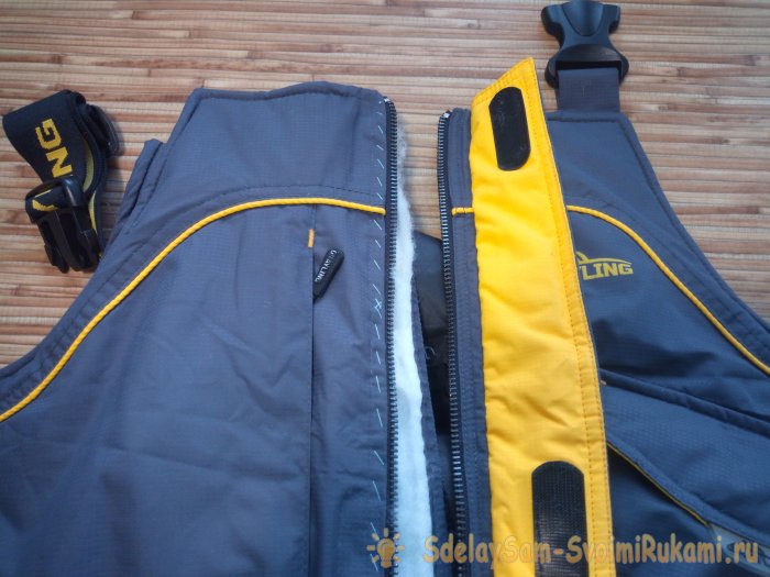 проложить отделочную строчку по этой стороне застёжки