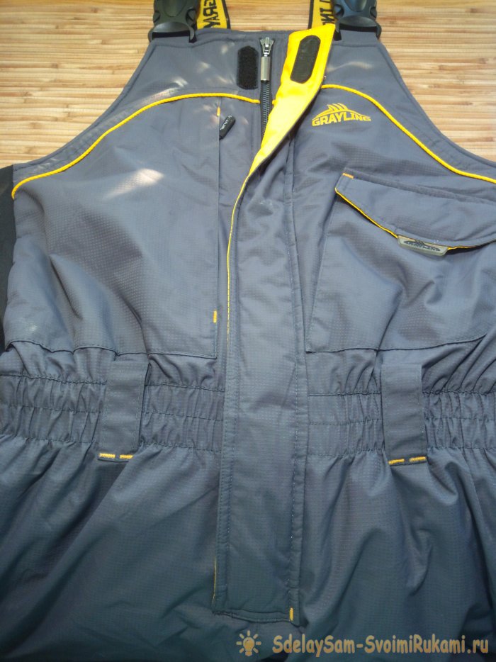 Ремонт утеплённого полукомбинезона готов