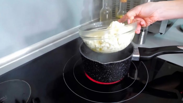 Домашний твердый сыр за полчаса