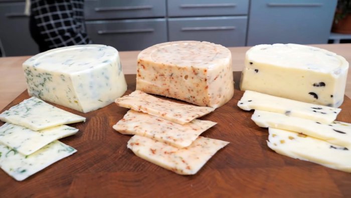 Домашний твердый сыр за полчаса