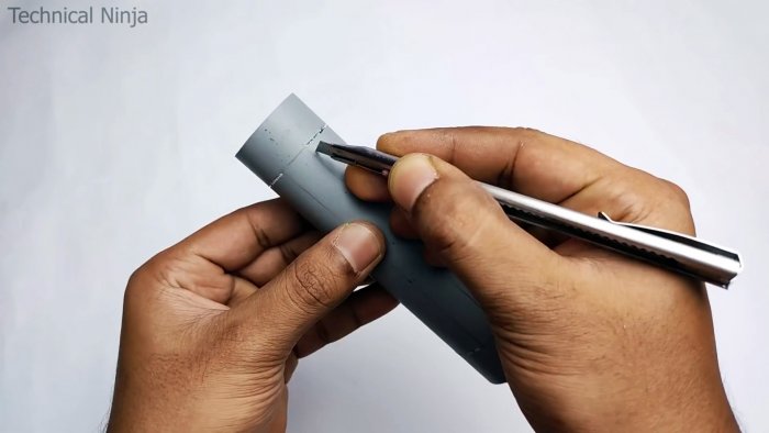 Мини помпа из ПВХ трубы